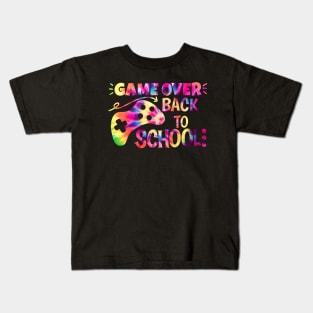 Game Over Back To School, First Day Of School Outfit Kids T-Shirt